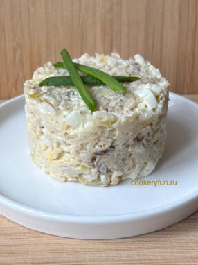 салат из скумбрии